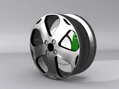 Sports car RIM 3d Model Low-poly 3D model