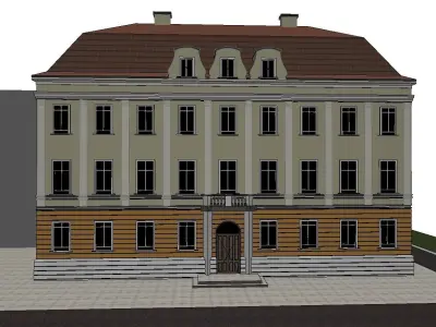 Warsaw King Palace building model 3D model