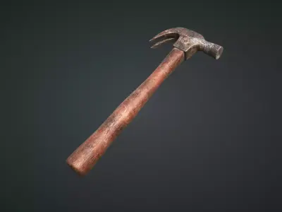 Hammer for Games Low-poly 3D model