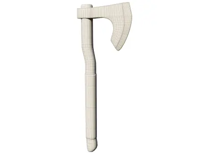 Ax Medieval Low-poly 3D model order