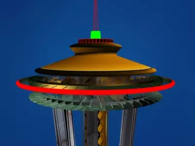 Seattle space needle 3D model