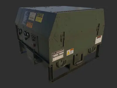 Military Generator 01 Low-poly 3D model