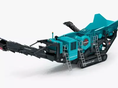 Jaw Crusher Powerscreen PREMIERTRAK 600 3D model