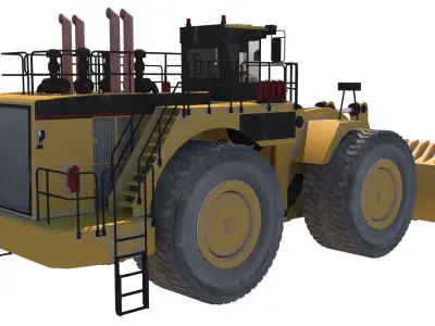 cargador frontal 3D model