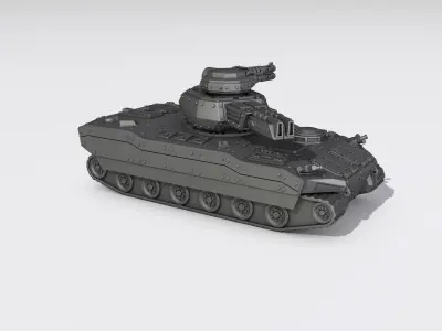 Battle tank V-3 -model for 3d printer 3D print model
