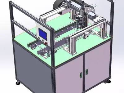 PCBA Three-Axis Dispensing Machine 3D model