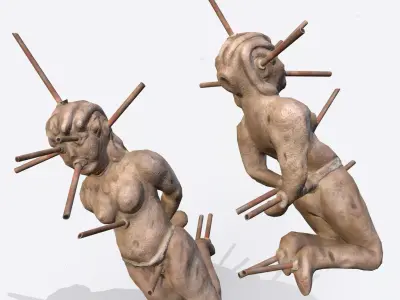 Roman Voodoo Doll Low-poly 3D model