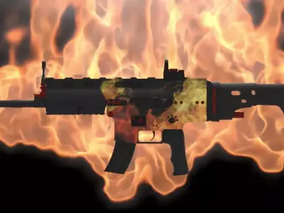 FN Skar-l Fire Low-poly 3D model