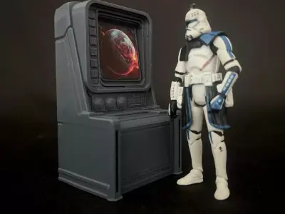 Sci Fi Computer Console 7 3D print model