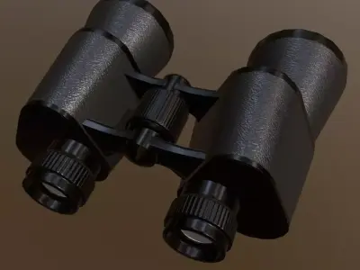 Binocular binoculars Low-poly 3D model purchase