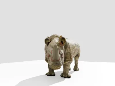 Rhino Low-poly 3D model purchase
