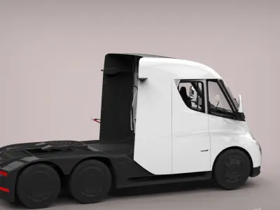 TESLA TRUCK HQ INTERIOR  Free 3D model