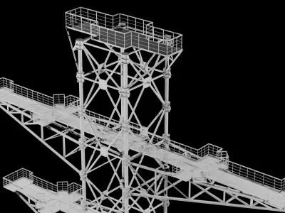 Electric Power Transmission Tower 3D model