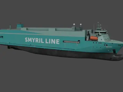 Vehicles Carrier 3D model Low-poly 3D model