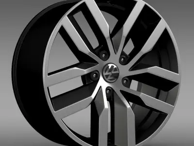 Volkswagen Golf S rim 3D model
