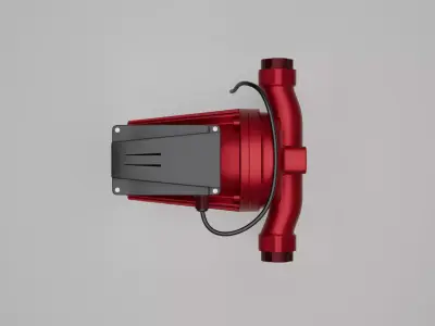 Industrial Circulation Water Pump Heating and Plumbing 3D Model 3D model