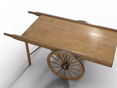 Old Cart Free 3D model