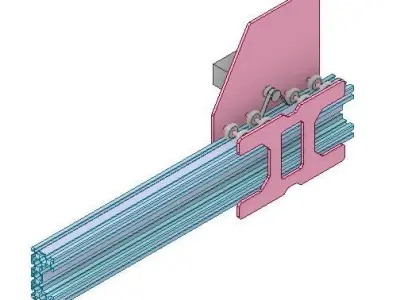CNC Belt Driver Using C Aluminium Extrusion 3D print model