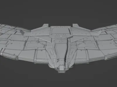 Spaceship model V01 3D model
