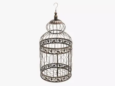 Bird Cage Victorian Style 3D model