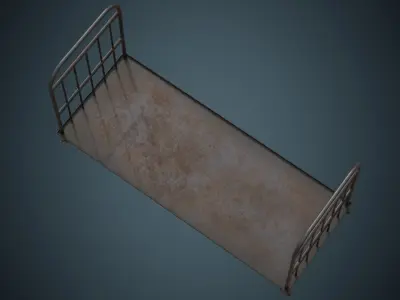 Transport Trolley 1B Low-poly 3D model