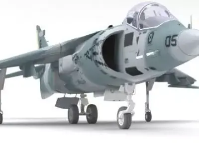 Air fighter 3D model 3