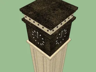 clock tower sketchup model 3D model