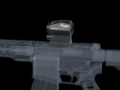 Sig Sauer ROMEO5X Red Dot Sight  Low-poly 3D model