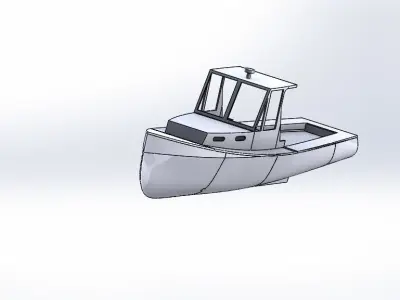 Lobster Boat  3D print model