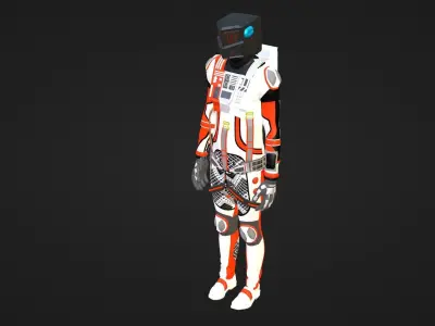 Robot Soldier - Assault Soldier Low-poly 3D model 27