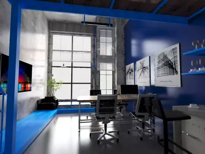 rendering creative office 3D model