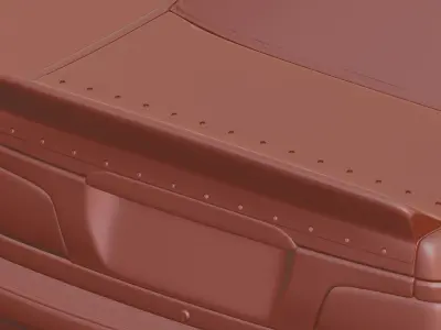 Peugeot pars spoiler V2 Free low-poly 3D model