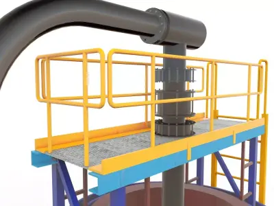 Pneuflot 3D Model 3D model