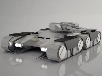 BEAM TANK  Low-poly 3D model