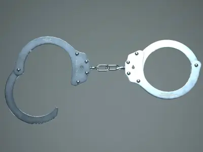 Handcuffs Free low-poly 3D model