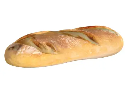 Bread 3  Low-poly 3D model