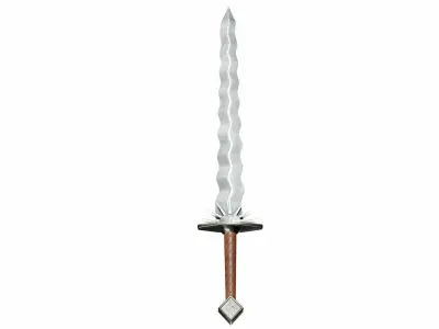 Wavy sword  3D model