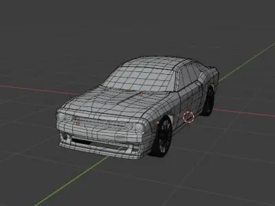 Dodge Challenger Free Free low-poly 3D model