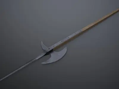 Poleaxe Low-poly 3D model