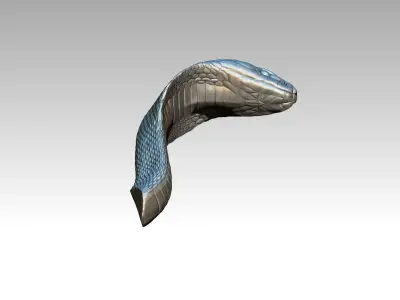 Cobra Snake Head part 3D print model