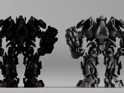 S00034 Advanced Sci-Fi Combat Mech 3D model