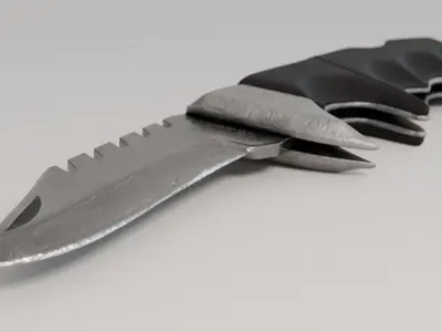 Knife Switchblade Tactical 3D model