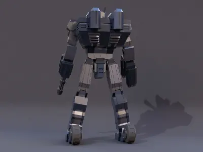 Sci Fi Military Robot 3D model