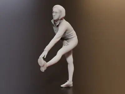 3D Fitness 7 Female Models for Gym Projects 3D model