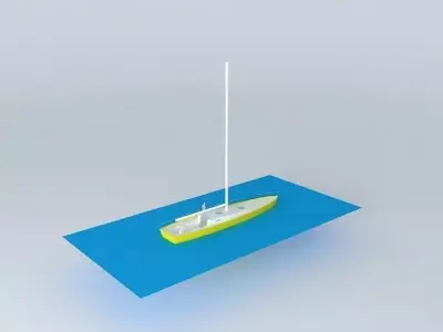 barca vela Free 3D model