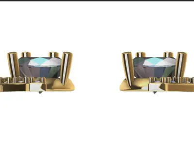 Wedding  Or Every day wear Women Ear Ring 3D print model 3D model