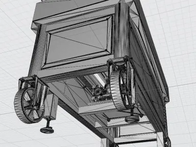 - SteelMotion ChainCart Low-poly 3D model