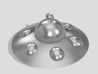 UFO Keychains Free 3D print model