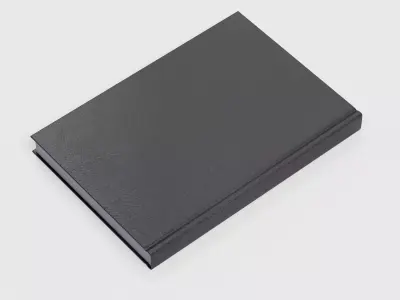 Blank Book V2 - Clean Leather Bound Hardcover Publication 3D model