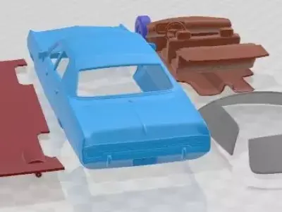 Dodge Polara Hardtop Coupe 1970 Printable Car 3D print model